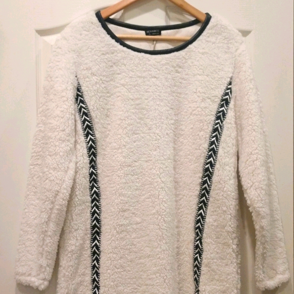 Cozy fleece sweater dress